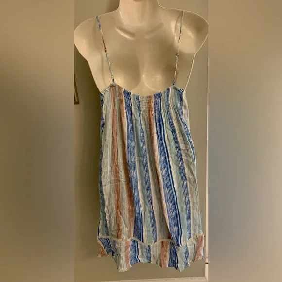 LUSH Dress M Spaghetti Strap Sun Multi-color Women’s Medium NEW NWT Summer - Picture 4 of 11